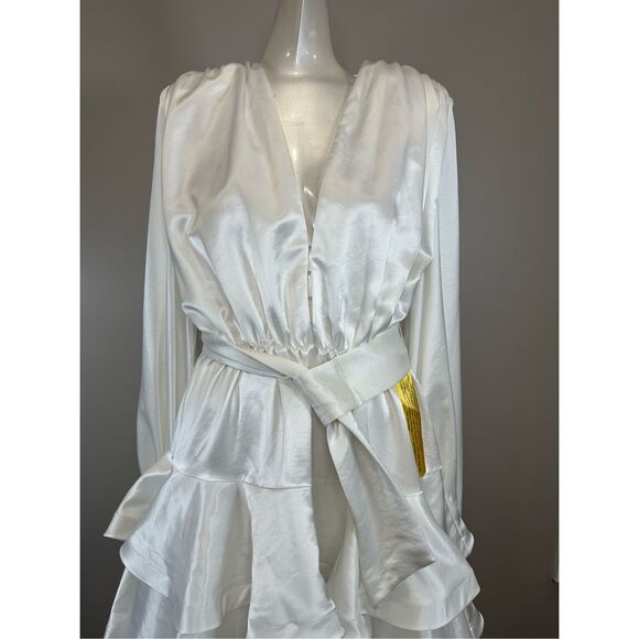 Bronx and Banco Bedouin Belted Mini Dress Size L $590 - Picture 7 of 11